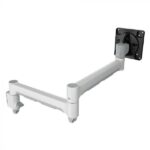 Atdec AWM-A71T 710mm Long Swing Monitor Arm, Adjustable Tilt and Pan, White (AWM-A71T-W)