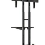Atdec AD-TVC-45 Mobile TV Cart Black – Supports up to 65″ & 45kg – Adjustable height (AD-TVC-45)