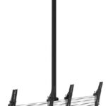 Atdec 2×1 ceiling menu board mount (1.25m rail, 1.5m pole), tilting angle. Max load per display: 25kg (ADBS-2X1-12TC)