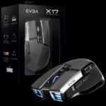 EVGA X17 Gaming Mouse, Wired, Grey, Customizable, 16,000 DPI, 5 Profiles, 10 Buttons, Ergonomic 903-W1-17GR-K3 (903-W1-17GR-K3)