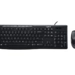 Logitech Wired Keyboard & Mouse Combo, Desktop MK200, Black, USB (920-002693)