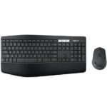 Logitech Wireless Keyboard & Mouse Combo, MK850 Desktop, Black, USB Receiver and Bluetooth (Powered by 2+1 xAAA) – 1 Year Warranty (920-008233)