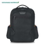 Everki Studio Eco Expandable Laptop Backpack, Made from Plastic Bottles up to 15-Inch (EKP118E-ECO)