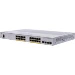 Cisco Business 250, 24-Port Gigabit Smart Switch with 24 PoE RJ45 and 4 SFP Ports, 195W (CBS250-24P-4G-AU)