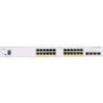 Cisco Business 350, 24-Port Gigabit Managed Switch with 24 PoE RJ45 and 4 SFP Ports, 370W (CBS350-24FP-4G-AU)