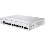 Cisco Business 350, 8-Port Gigabit Managed Switch with 8 PoE RJ45 and 2 SFP Combo Ports, 67W (CBS350-8P-2G-AU)
