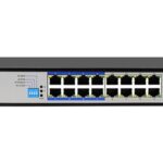 D-Link 18-Port Unmanaged PoE Switch with 16 PoE RJ45 and 2 Uplink Ports (DES-F1018P-E)