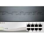 D-Link 10-Port Gigabit Smart Managed PoE Switch with 8 RJ45 PoE and 2 SFP Ports, 65 W (DGS-1210-10P)