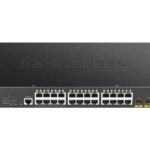 D-Link 28-Port 10-Gigabit Smart Managed PoE Switch with 24 PoE and 4 (10G) SFP+ Ports (DGS-1250-28XMP)