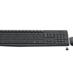 Logitech Wireless Keyboard & Mouse Combo, MK235, Black, USB Receiver, Full Size. (920-007937)