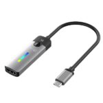 J5create JCA157 USB-C to HDMI 2.1 8K Adapter – Windows / macOS / Chrome OS Compatible – RGB light indicator for gaming setups (10cm) (JCA157)