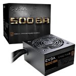 EVGA 500 BR 500W Power Supply, 80PLUS Bronze, Non-Modular, 120mm Fan, 1x EPS, 2x PCI-E, 6x SATA, 3x Molex, DC to DC converter (100-BR-0500-K4)