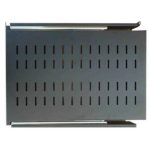 Vertiv 01230856 19″ Rack mount Fixed Shelf, Depth 650mm, Load capacity up to 90 kg, Black Gray (01230856)