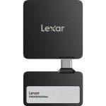 Lexar Professional GO SL400 Portable SSD with Hub, USB 3.2 Gen 2, 1TB, Black, 2 Years Warranty (LSL400S001T-RNBNG)