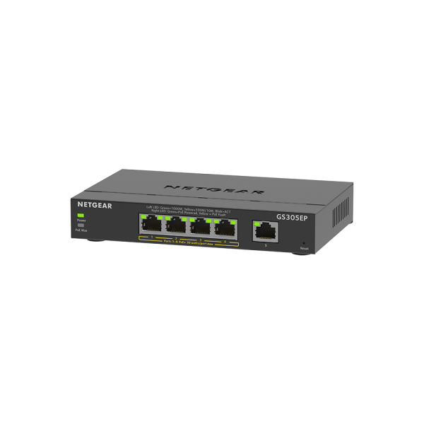 Netgear 5 Port SOHO Plus PoE+ Gigabit Ethernet Switch 63W