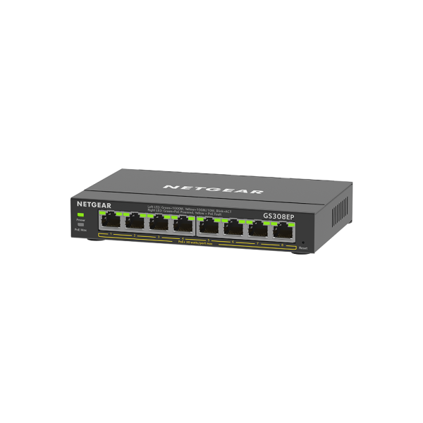 Netgear 8 SOHO Plus PoE+ Gigabit Ethernet Switch 63W (GS308EP-100AUS) - Image 3