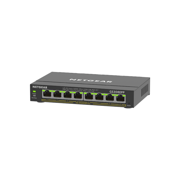 Netgear 8 SOHO Plus PoE+ Gigabit Ethernet Switch 123W (GS308EPP-100AUS) - Image 3