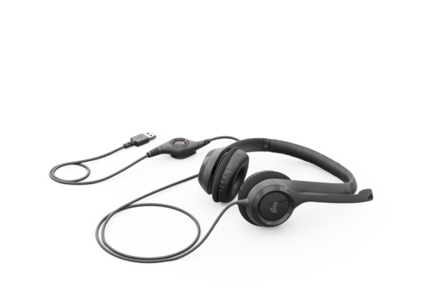 Logitech Wired USB Headset H390, Black, Noise Cancelling MIC, 1.8m Cable, In-line Audio Control (981-000485) - Image 7
