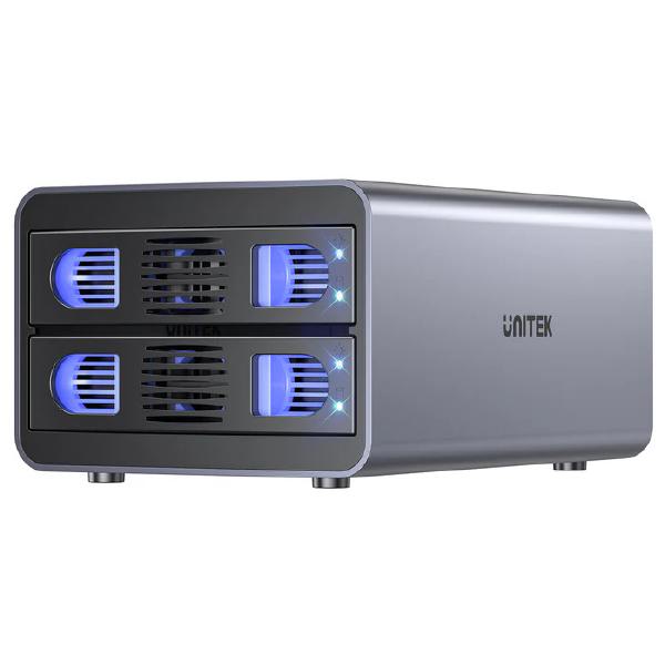 Unitek USB3.2 Type-C 10GB/SATA 2 BAY SATA HDD RAID ENCLOSURE