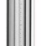 Atdec 400mm Medium Post With Guide Marks White (AWM-P40G-W)