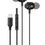 Shintaro USB-C Stereo Earphones with In-line Mic, Magnetic Ear Tips, Tangle-Free Cable, and Volume Control for USB-C Tablets, iPads, Laptops & Chrome (SH-124)