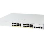 Cisco Catalyst 1200, 24-Port Managed Switch with 24 Gigabit Ethernet PoE+ with 375W Power Budget and 4 SFP Ports (C1200-24FP-4G)
