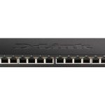 D-Link 16-Port Low Profile Gigabit Unmanaged Desktop Switch with 16 Gigabit ports (DGS-1016S)