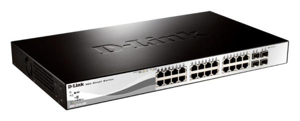 D-Link 28-Port Gigabit Smart Managed PoE Switch with 24 PoE and 4 RJ45/SFP Combo Ports (DGS-1210-28P) - Image 2