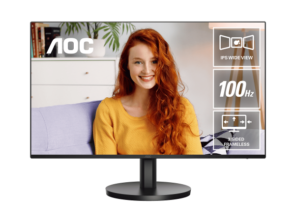 AOC 27" FHD 100Hz IPS 1MS Spk (27B3HA2) - Image 2