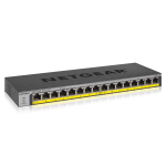 Netgear 16 PORT Gigabit POE+ 76W Switch (GS116LP-100AJS)