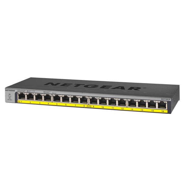 Netgear 16 PORT Gigabit POE+ 76W Switch (GS116LP-100AJS) - Image 4