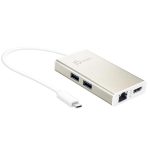 J5create JCA374 USB-C TYPE-C Multi adapter – (USB-C to 2 x USB 3.0, Gigabit Ethernet port, HDMI, USB-C PD Pass through Power Delivery port) (JCA374)