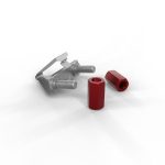Patchbox /dev/mount 50-Pack, 1RU Toolless Cage-Nut alternative, Supports Components Up To 200KG (Depends on Depth) (dvmnt50RD)