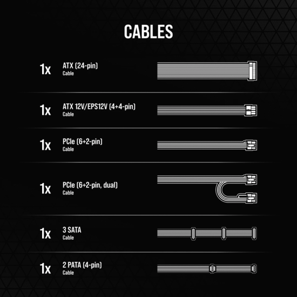 Corsair 750W Bronze CX Series (CP-9020279-AU) - Image 3