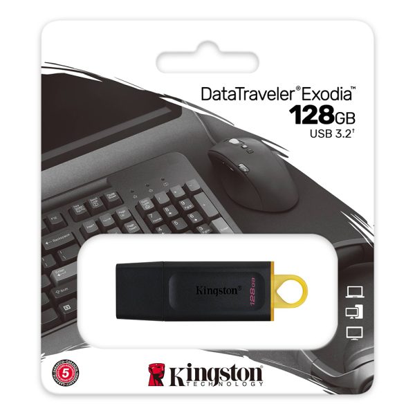 Kingston DataTraveler Exodia 128GB USB 3.2 Gen 1 Flash Drive (DTX/128GB) - Image 3
