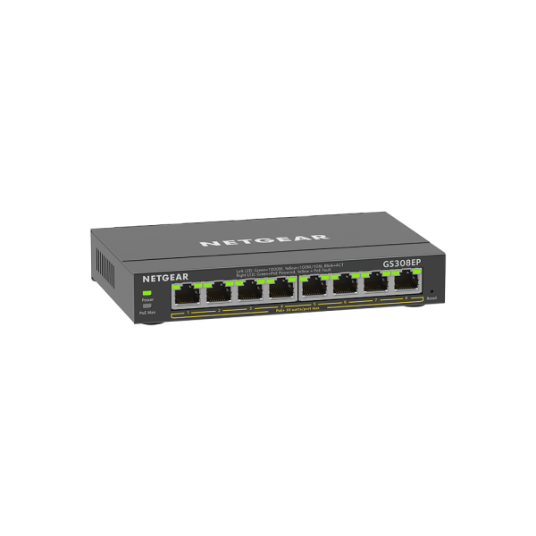 Netgear 8 SOHO Plus PoE+ Gigabit Ethernet Switch 63W (GS308EP-100AUS) - Image 4