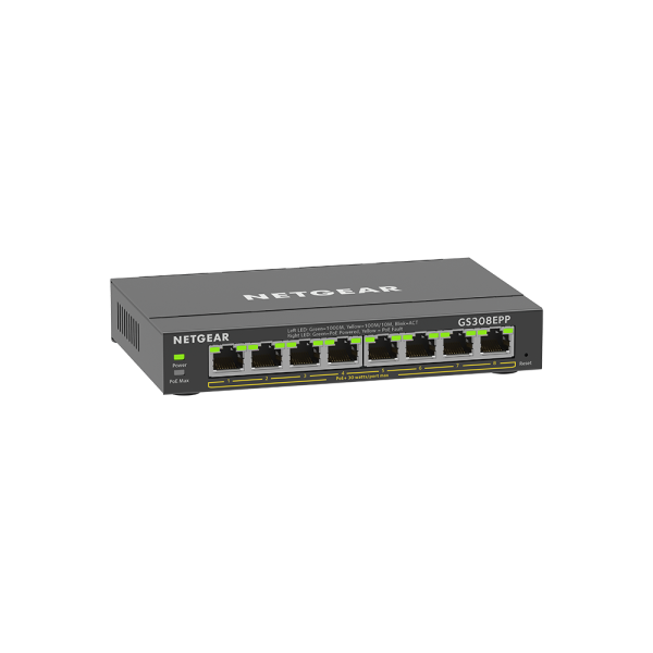 Netgear 8 SOHO Plus PoE+ Gigabit Ethernet Switch 123W (GS308EPP-100AUS) - Image 4