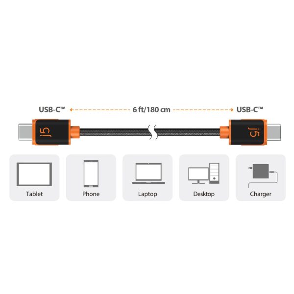 J5create USB-C to USB-C Cable (JUCX24) - Image 3
