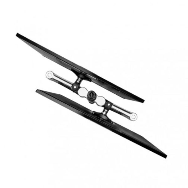 Atdec Dual Monitor Swing Arms Mount on Post. Up to 32", Max load: 8kg (flat), 5.5kg (curved), Bolt-Through and F-Clamp, VESA up to 100x100. Silver (AF-AT-D-P) - Image 7