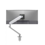 Atdec Ora High-Performance Dynamic Monitor Arm. Up to 35″ screens, Max Load 8kg, F-Clamp Desk Fixing, VESA up to 100×100. Silver (AW-ORA-F-S)