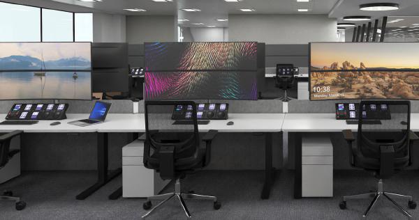 Atdec AWMS-2-LTHT75 Heavy Duty Dual Mount with 750mm Post. 18kg Flat Screens, 12kg Curved Screens, Grommet Clamp Desk Fixing, Silver (AWMS-2-LTH75-G-S) - Image 8