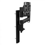 Atdec AWMS-46W35 Single Monitor Arm on Wall Channel. For Displays up 12kg Flat, 10kg Curved. Black (AWMS-46W35-B)