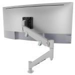 Atdec AWMS-HXB Heavy Duty Dynamic Monitor Arm. Up to 49″ screens, Min. Load 6kg. Max Load 16kg, Heavy Duty F-Clamp Fixing, VESA up to 100×100. Silver (AWMS-HXB-H-S)