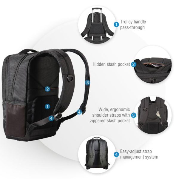 Everki Studio Slim Laptop Backpack up to 14.1-Inch, MacBook Pro 15 (EKP118) - Image 4