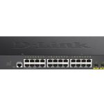 D-Link 28-Port Gigabit Smart Managed Switch with 24 RJ45 and 4 SFP+ 10G Ports (DGS-1250-28X)