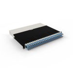 Patchbox.One 8RU STP Blue Cat6A Cable Management System, Includes 24x 8RU Blue Casettes, 3x Patchcatch Pairs & 1x /Dev/Mount Pair (PONEX8STPBL)