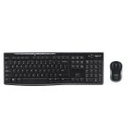Logitech Wireless Keyboard & Mouse Combo, MK270r, Black, USB Receiver (Combo powered by 2xAAA and 1xAA, included) – Price for SOH only, (920-006314)