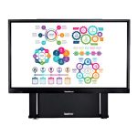 TouchBoard Wall Mounted Height Adjustable Motorised Twin Column Lift System. VESA to 1200 x 600mm. Supports panels up to 136kg. Black. (TBMS-WALL-HA-C)