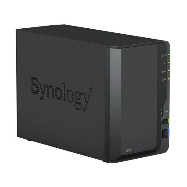 Synology DiskStation DS223 2-Bay 3.5" Diskless 1xGbE NAS (Tower) (HMB), Realtek RTD1619B quad-core 1.47Hz, 2GB RAM, 3xUSB3.2, 1 x 1GbE (RJ-45) (DS223) - Image 5
