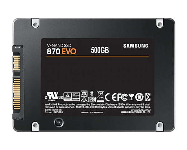 Samsung SSD 500GB 870 EVO SATA III 2.5" (MZ-77E500BW) - Image 2